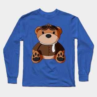 Aviator Teddy Bear Long Sleeve T-Shirt